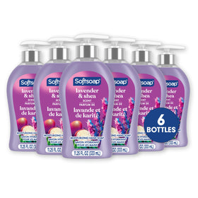 Savon liquide Softsoap Lavande et Karité bouteille avant