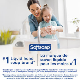 Savon liquide Softsoap Miel et Lait avec ingrédients visibles