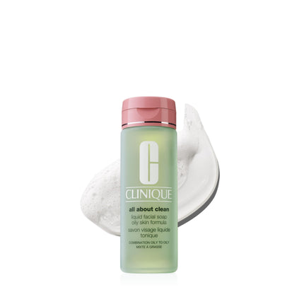 Savon Liquide Visage Clinique 200ml vue de face
