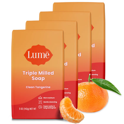 Savon Lume Moulé Triple 125g, Parfum Tangerine, vue de face