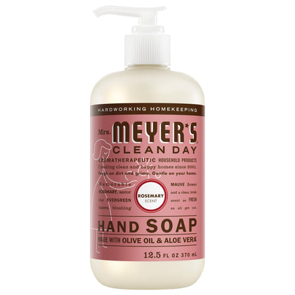 Savon mains liquide Mrs. MEYER'S parfum romarin 370 ml vue avant