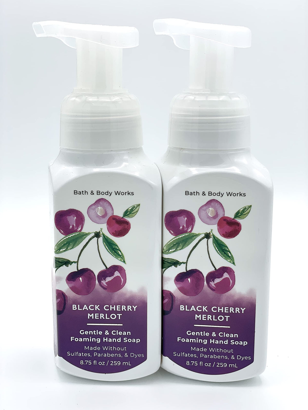 Savon Mains Moussant Bath & Body Works Cerise Noire Merlot 8,75 oz vue de face