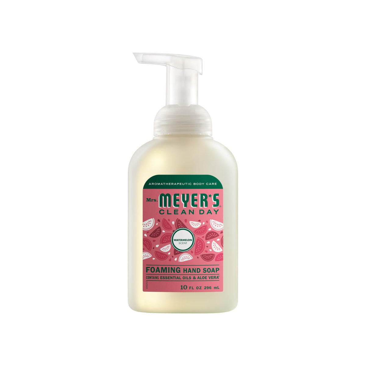 Savon mains mousse Mrs. MEYER'S parfum verveine citronnée, 10 OZ