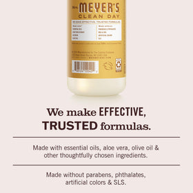 Savon mains Mrs. MEYER'S au miel sur un évier