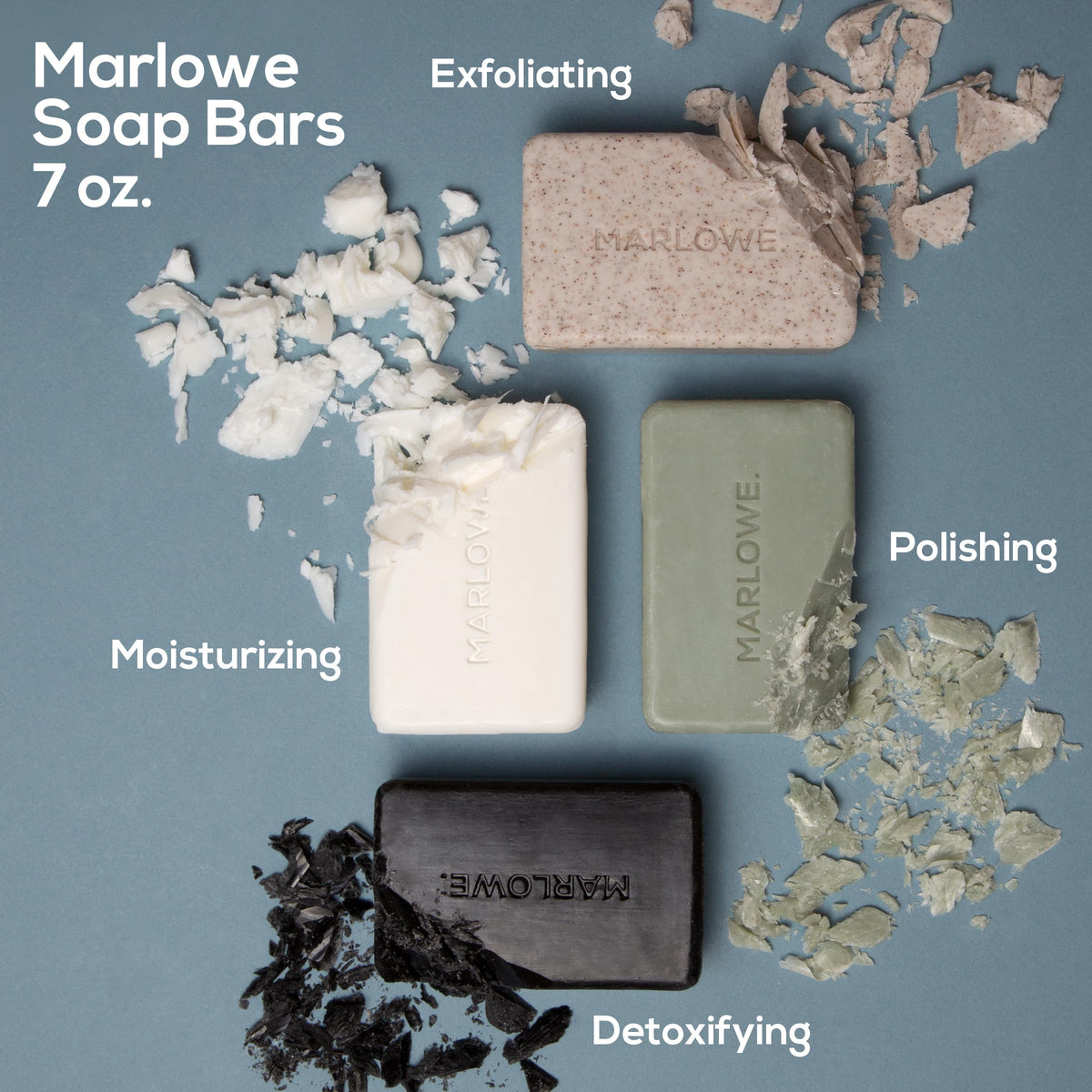 Savon MARLOWE. avec éclats d'algue brune