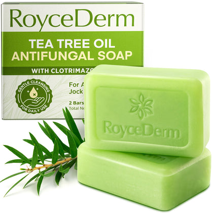 Savon médicamenteux Roycederm au tea tree, vue de face