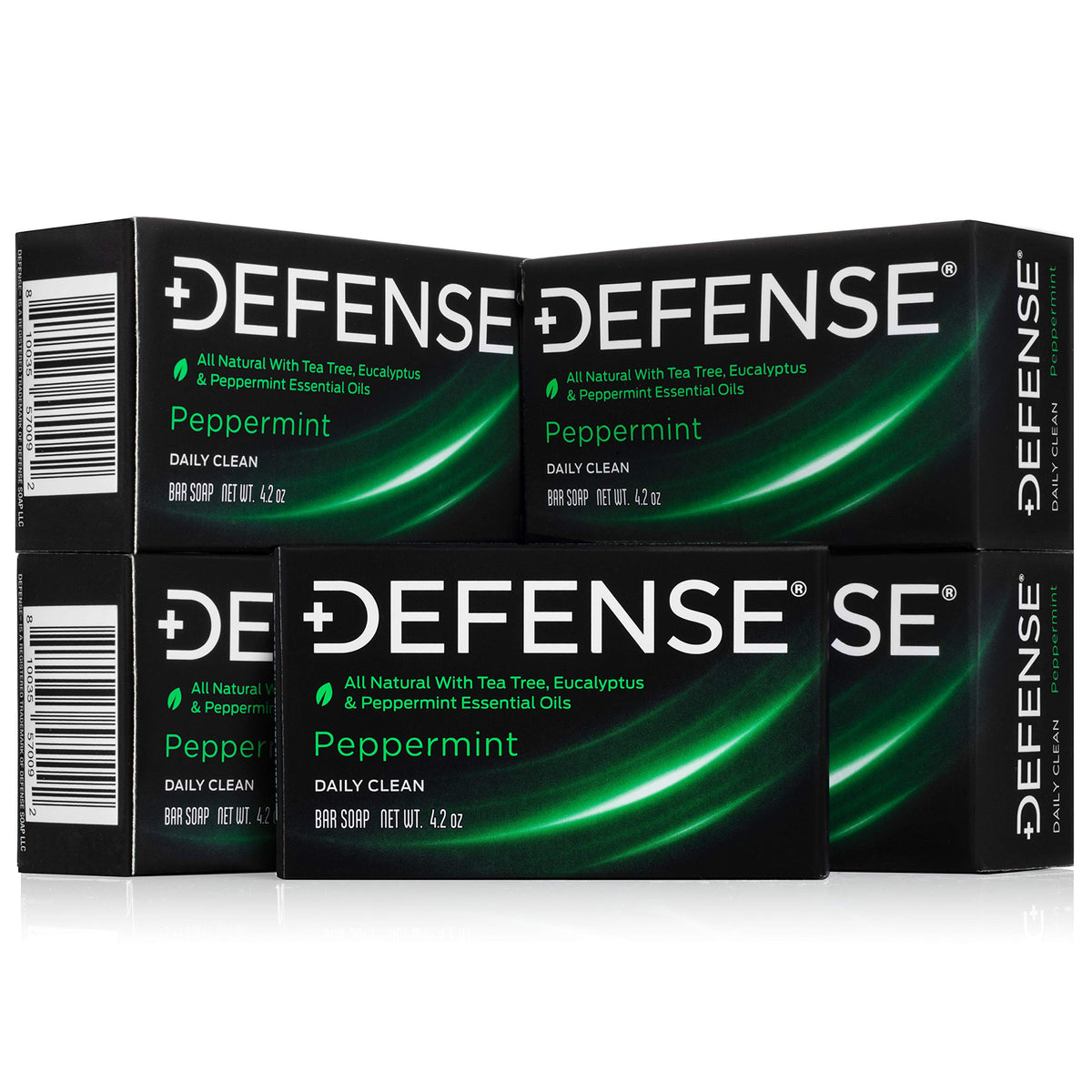 Savon menthe poivrée Defense Soap paquet de 5 pièces
