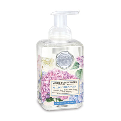 Savon moussant Hydrangea Sauvage de Michel Design Works, vue avant