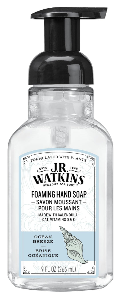 Savon Moussant J.R. Watkins 9 Oz parfum océan, vue de face
