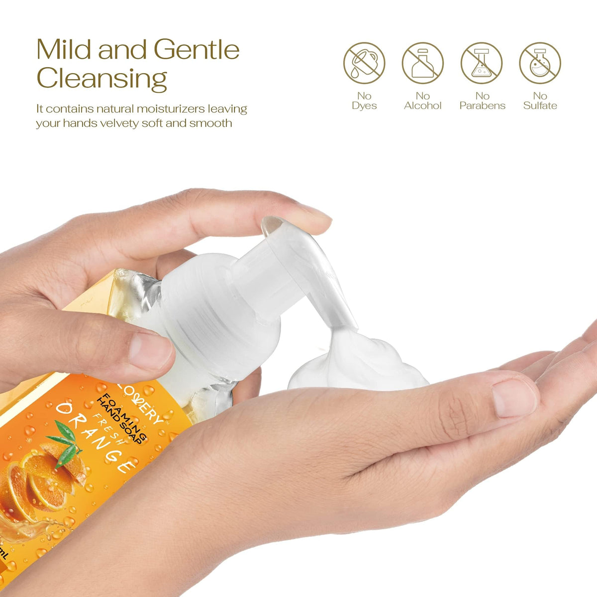 Savon moussant LOVERY avec parfum de citron frais