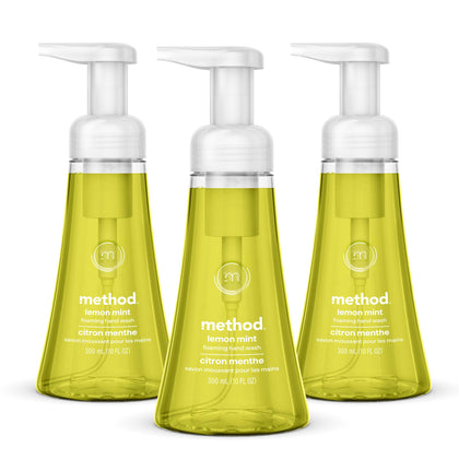 Savon moussant Method Citron Menthe 3 pack vue avant