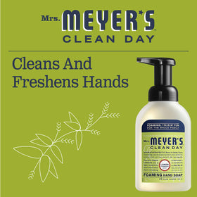 Savon moussant Mrs. MEYER'S dans une salle de bain moderne