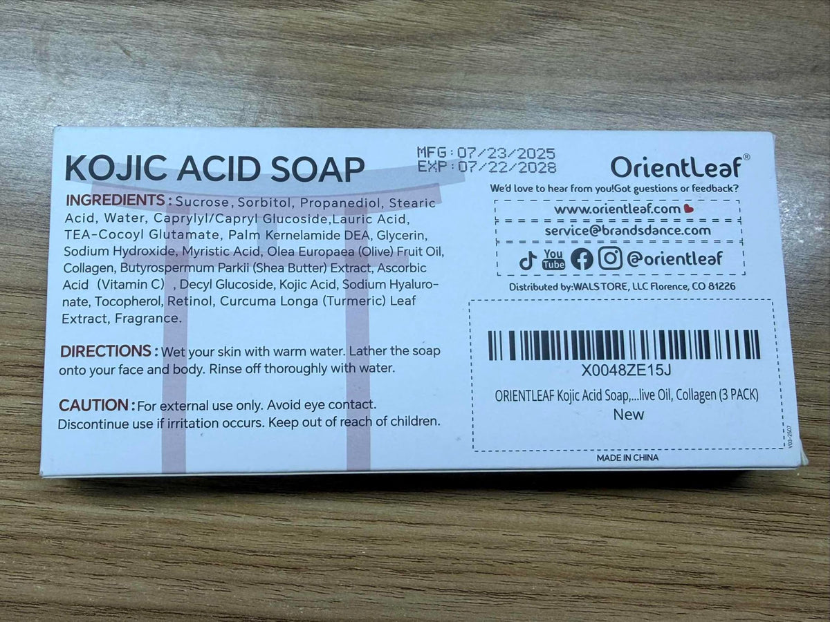 Savon ORIENTLEAF dans un sac de voyage, prêt à être utilisé
