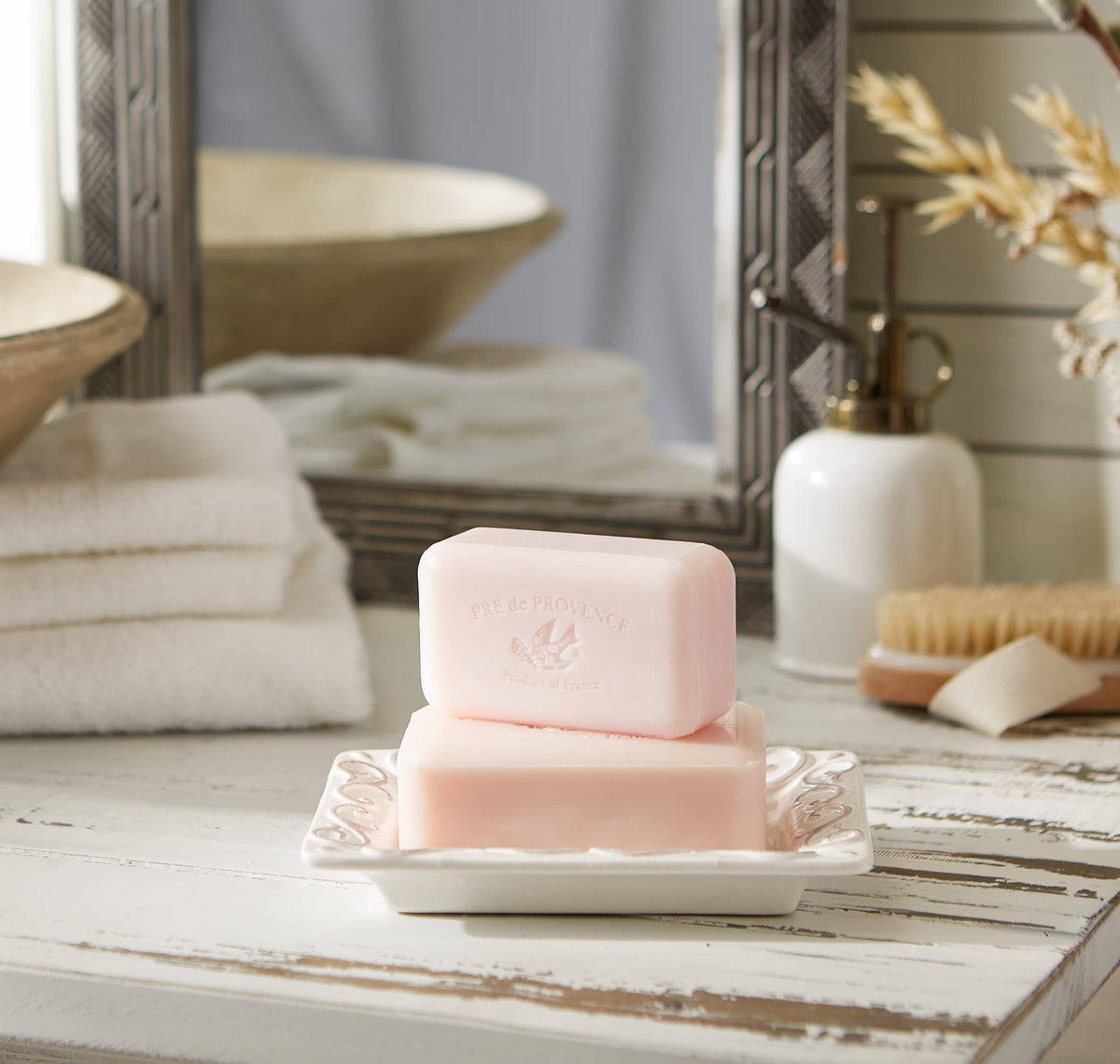 Savon Pre de Provence 250g détaillé avec mousse