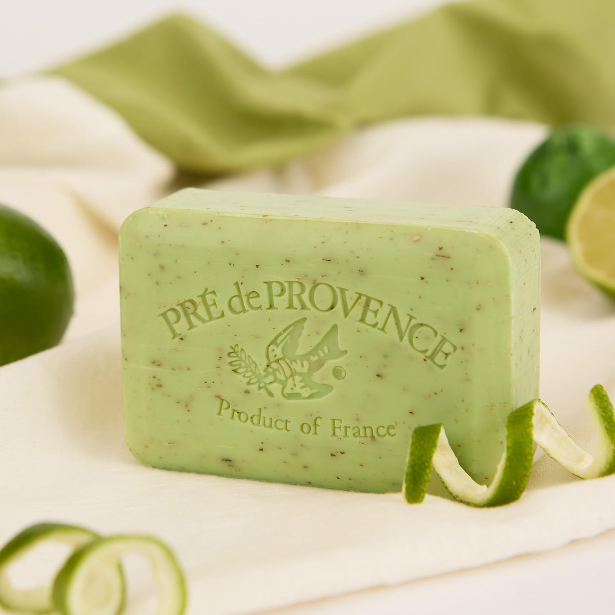 Savon Pre de Provence au citron vert, détails de la barre