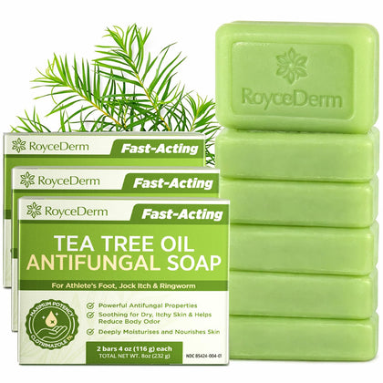 Savon Roycederm Antifongique à l'Huile d'Arbre à Thé, vue avant