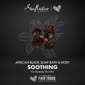 Savon Shea Moisture sur une serviette blanche