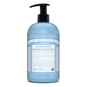 Savon Sucre Bio Dr. Bronner's 24 oz vue avant