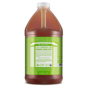 Savon Sucre Bio Dr. Bronner's 64 oz à la citronnelle, vue de face