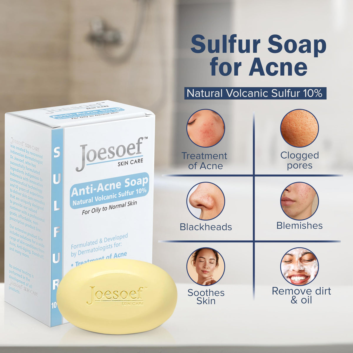 Savon sulfurique JOESOEF 100g, emballage