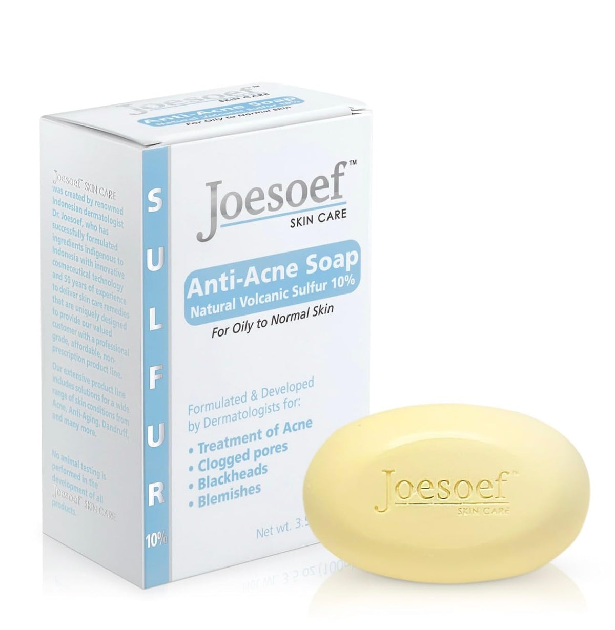 Savon sulfurique JOESOEF 100g, vue de face