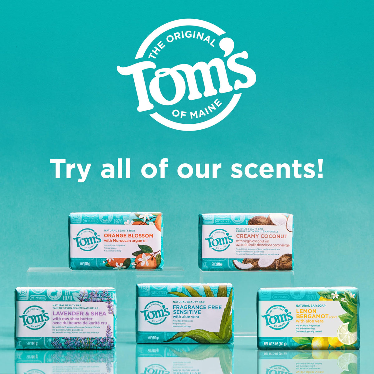 Savon Tom's of Maine avec ingrédients naturels