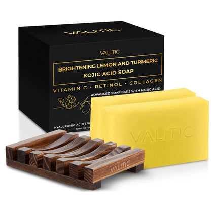 Savon VALITIC au citron et curcuma 2 pack vue avant