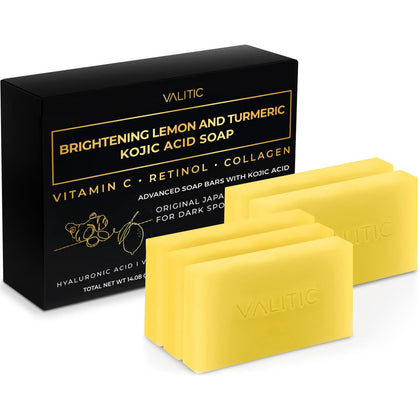 Savon VALITIC au citron et curcuma - pack de 5