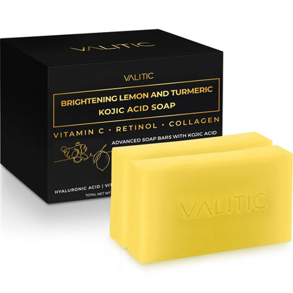 Savon VALITIC Kojic au Citron et Curcuma vue de face