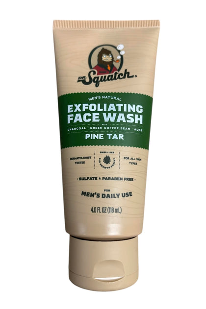 Savon Visage Résine de Pin Dr. Squatch 141g vue de face