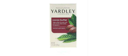 Savon Yardley au beurre de cacao, emballage et taille