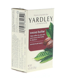 Savon Yardley au beurre de cacao et vitamine E, en gros plan