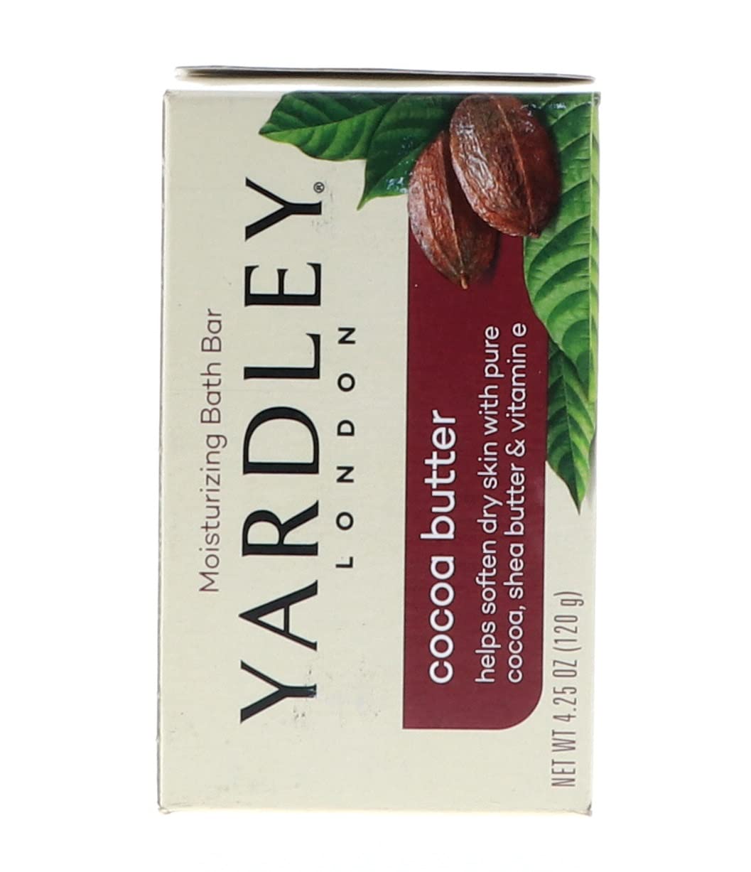 Savon Yardley au beurre de cacao et vitamine E, vue latérale