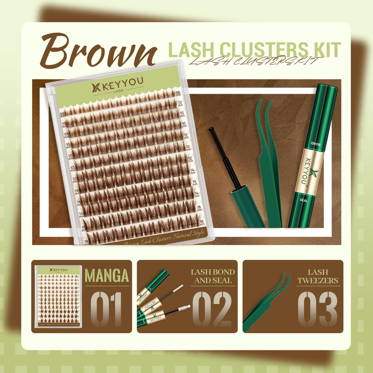 Scellant inclus dans le kit de cils KEYYOU