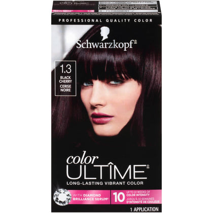 Schwarzkopf Color Ultime 1.3 Noir Cerise devant le kit de coloration