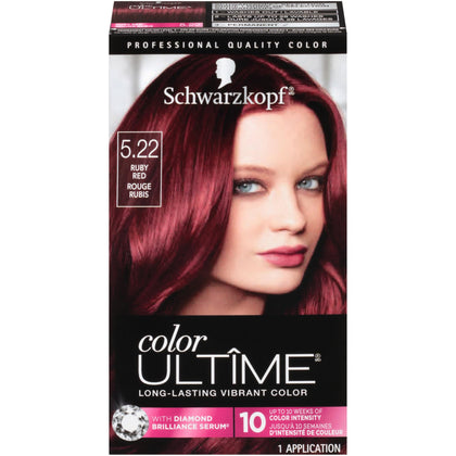 Schwarzkopf Color ULTÎME 5.22 Rouge Rubis vue avant avec emballage