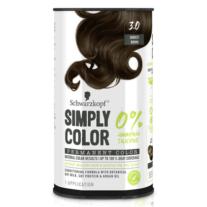 Schwarzkopf Simply Color 3.0 Brun Foncé - Crème colorante en tube