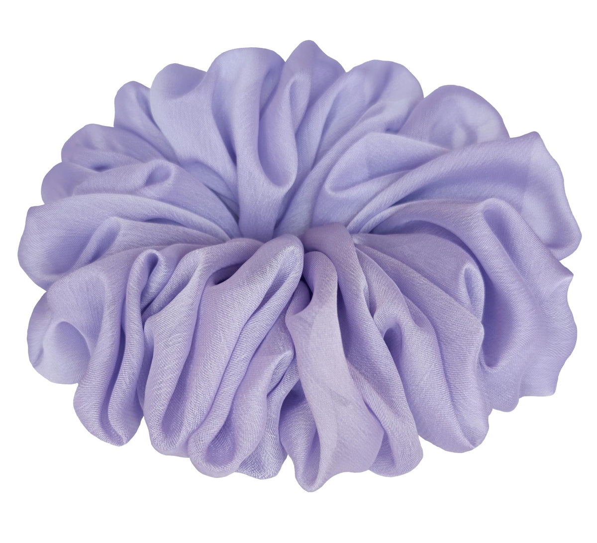 Scrunchie Chiffon Violet Clair AnnushkaHomeDecor vue de face