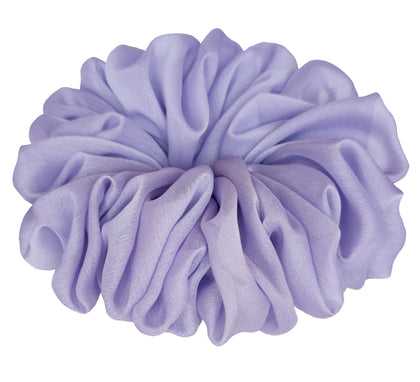 Scrunchie Chiffon Violet Clair AnnushkaHomeDecor vue de face