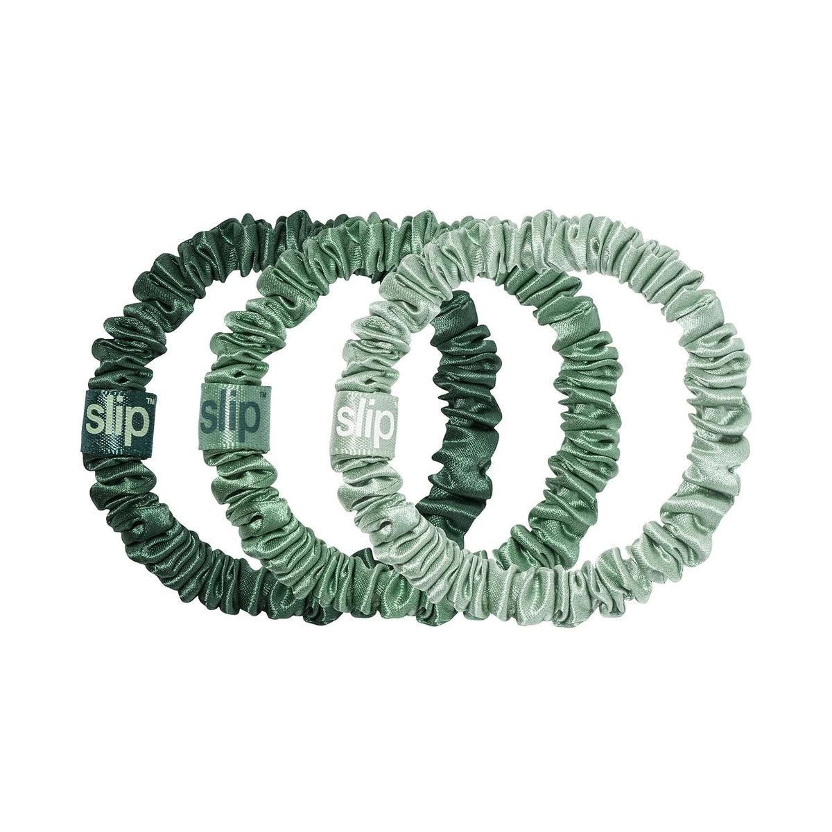 Scrunchie en soie SLIP couleur ivresse, vue de face