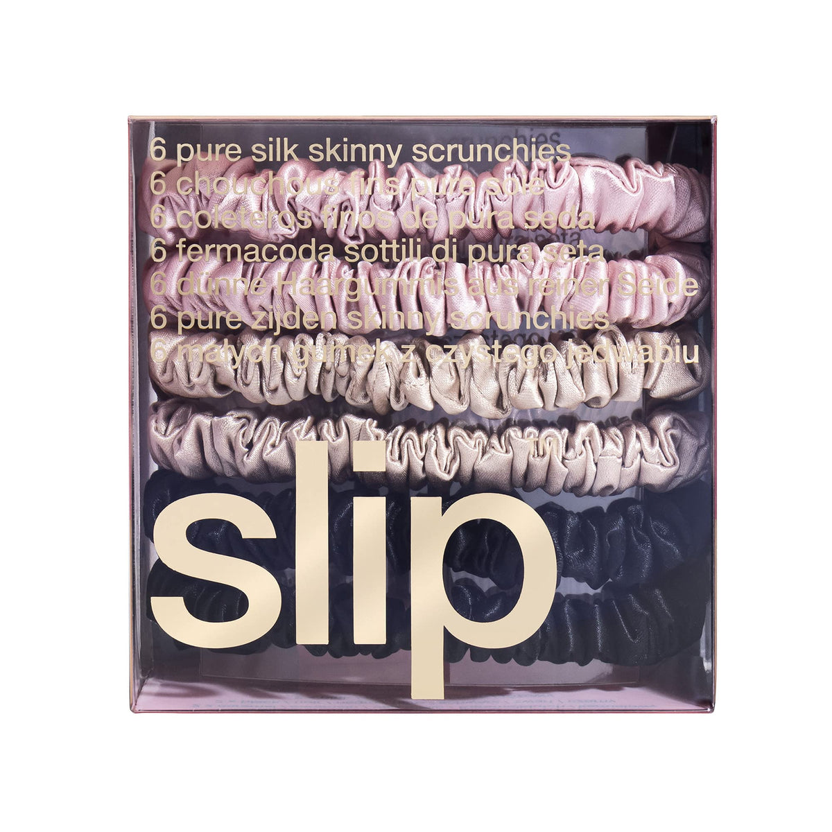 Scrunchie en soie SLIP utilisé dans un chignon élégant