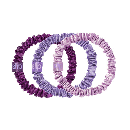 Scrunchie en soie SLIP violet modèle sauvage