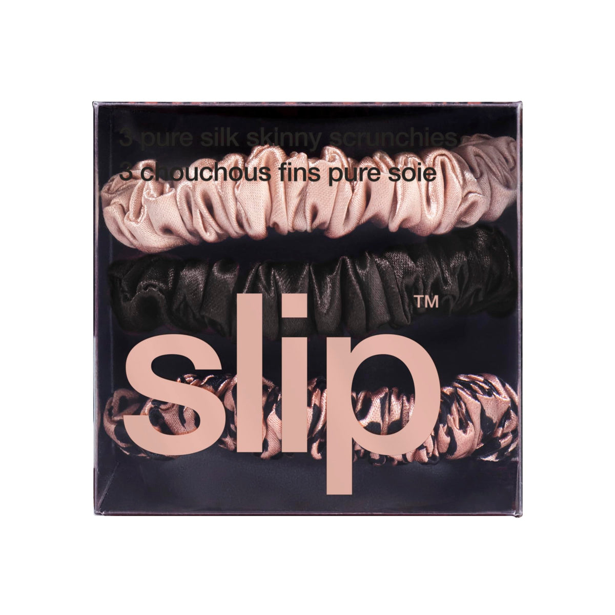 Scrunchie SLIP sur cheveux blonds en chignon