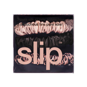 Scrunchie SLIP sur cheveux blonds en chignon