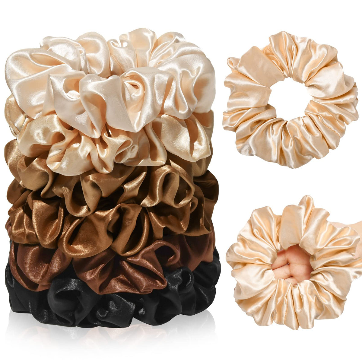 Scrunchies CEELGON assortis sur un sac à main