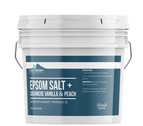 Seau de 8 lb de sels de bain Earthborn Elements Vanille Cachemire et Pêche