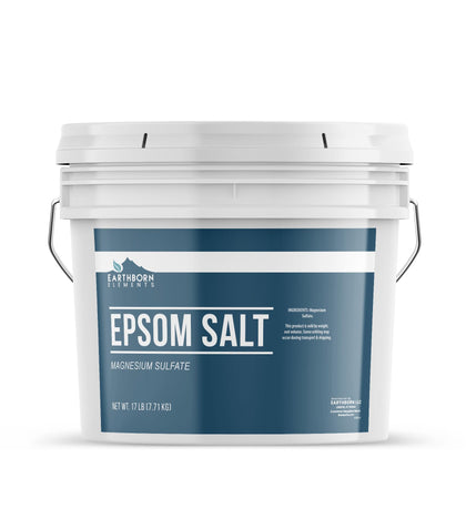 Seau de sel d'Epsom Earthborn Elements 2 gallons vue de face