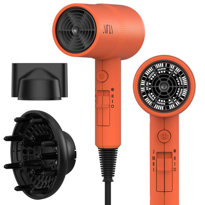 Sèche-cheveux Aina 1600W modèle orange lava vue de face