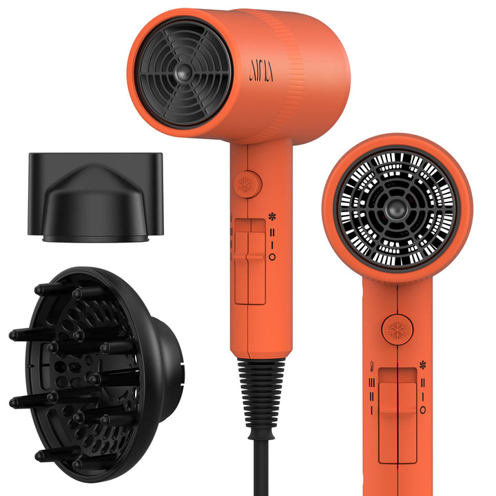 Sèche-cheveux Aina 1600W modèle orange lava vue de face