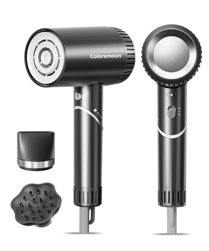 Sèche-cheveux colorsmoon vue avant avec diffuseur